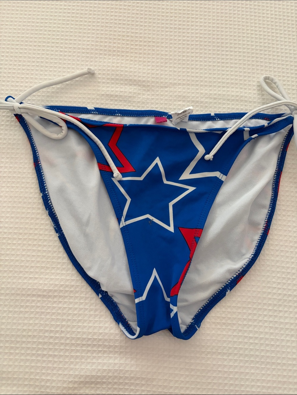 OP Blue and Pink Star Bikini Bottom size L